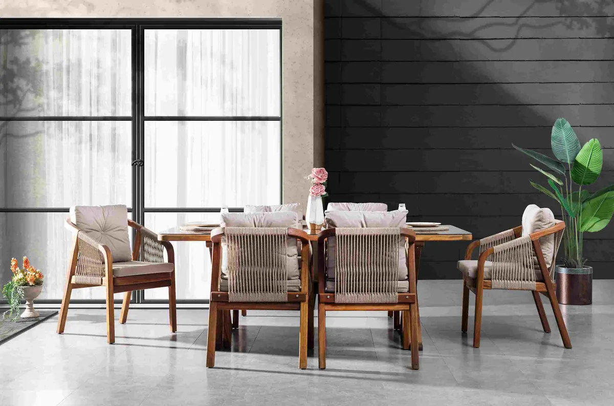Evora Wood Bahçe Masa Takımı